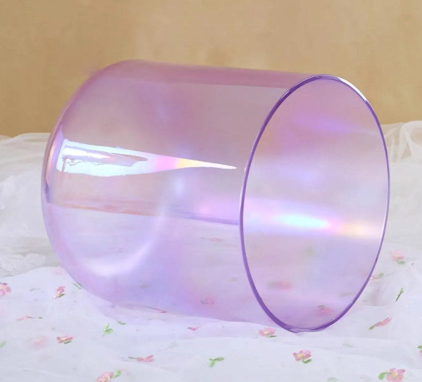 CL117 - 432 Hz 6-8″ Crystal Singing Bowl with Mallets and carrying bag