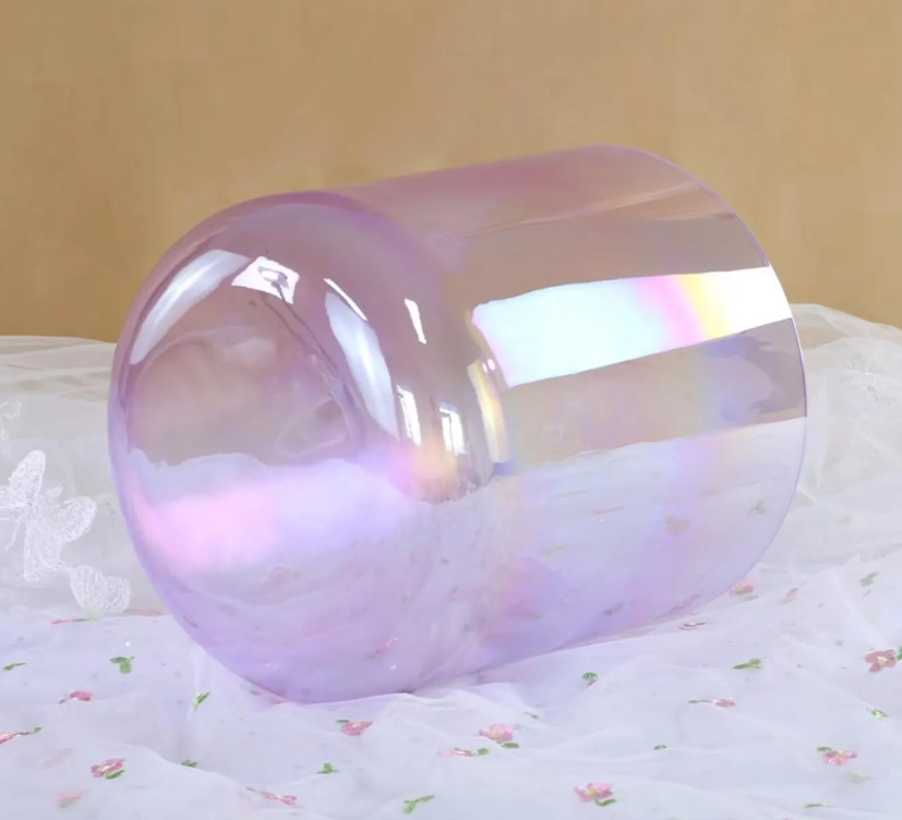 CL117 - 432 Hz 6-8″ Crystal Singing Bowl with Mallets and carrying bag