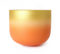 CL118 - Rainbow Crystal Singing Bowl Set: 7 Chakra Quartz, 432H with Mallets and carrying bag