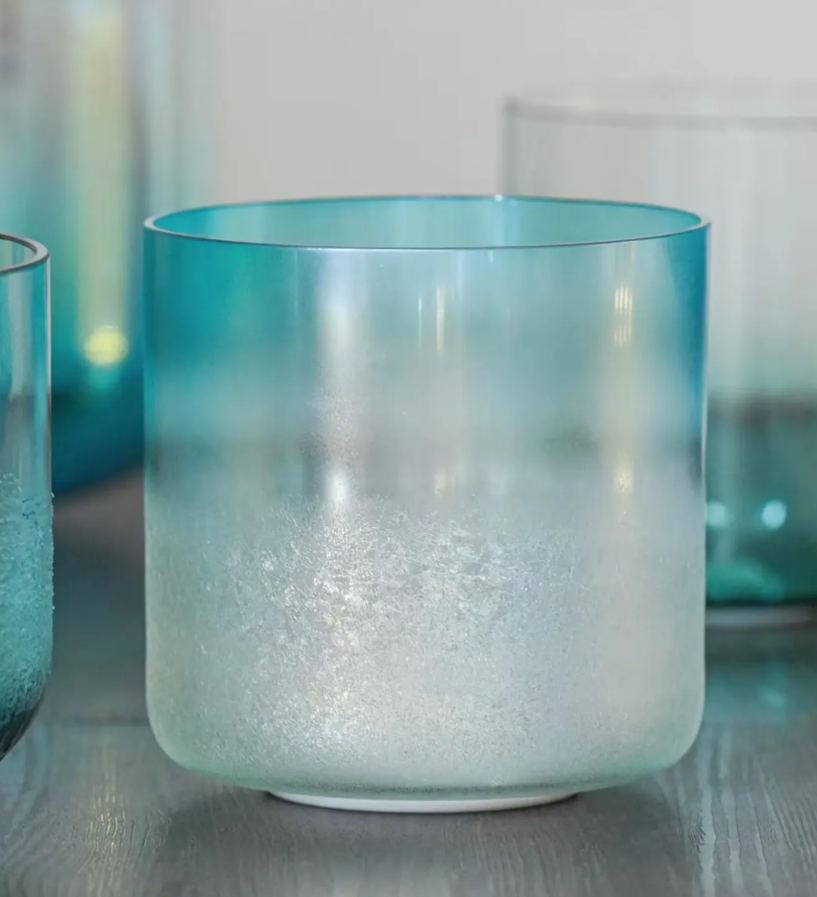 CL121 - 432 Hz Crystal Singing Bowl with Mallets and carrying bag.