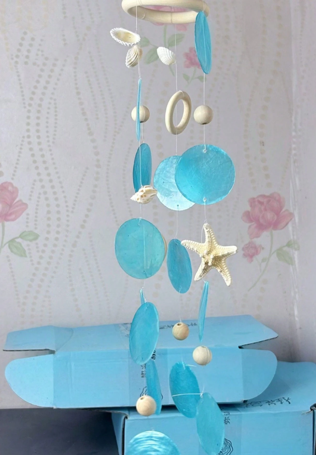 CL130 - 1pc Bohemian Style Log Wind Chimes.