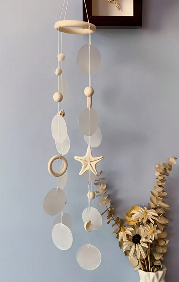 CL130 - 1pc Bohemian Style Log Wind Chimes.