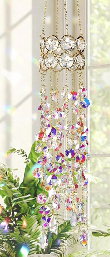 CL131 - Gold Plated Crystal Sun Catcher.