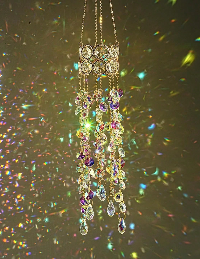 CL131 - Gold Plated Crystal Sun Catcher.