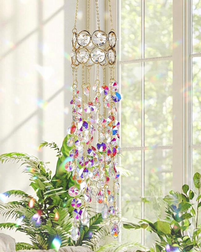 CL131 - Gold Plated Crystal Sun Catcher.