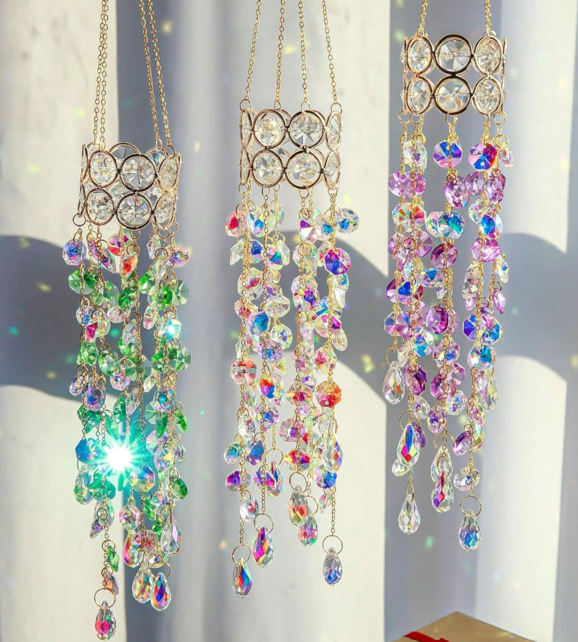 CL131 - Gold Plated Crystal Sun Catcher.