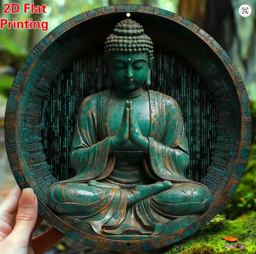CL137 - 8x8 Inch Round Buddha Statue