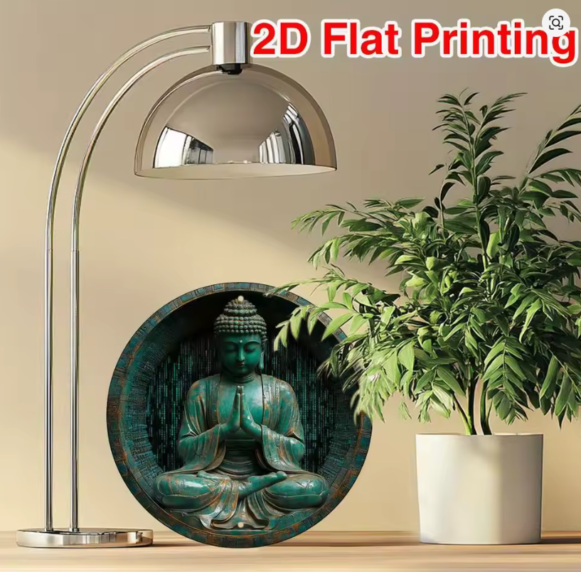 CL137 - 8x8 Inch Round Buddha Statue
