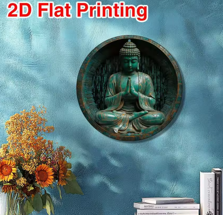 CL137 - 8x8 Inch Round Buddha Statue