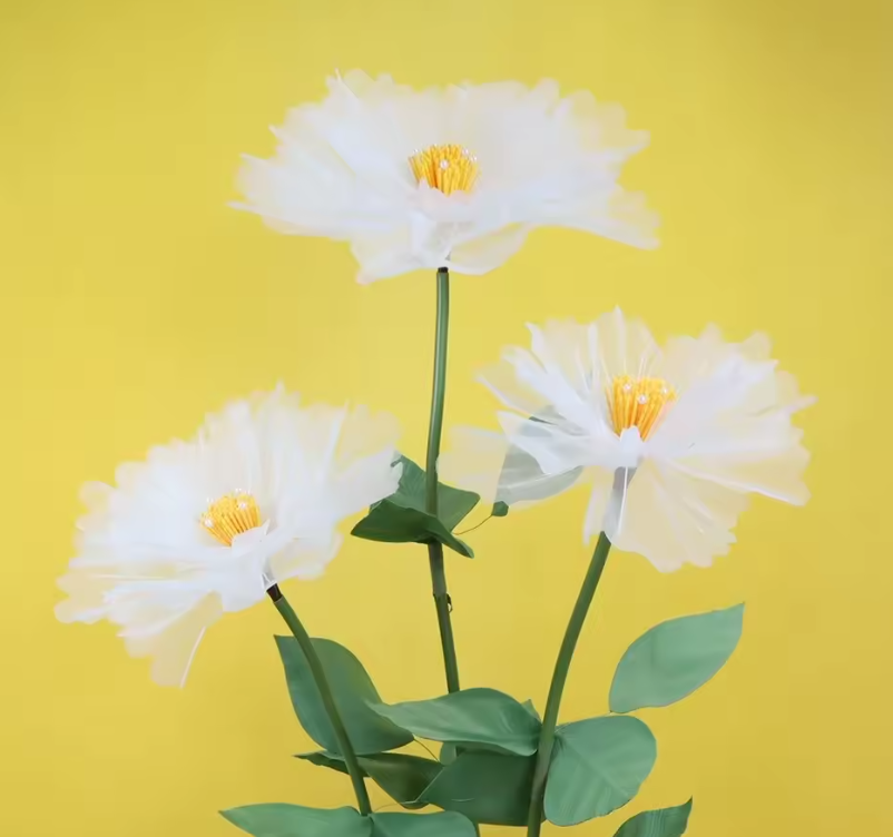 CL105 - 40/50cm Artificial Peony Flower Outdoor Silk Large Flower Head Layered Fluffy Petals Fake Flowers Floor Display