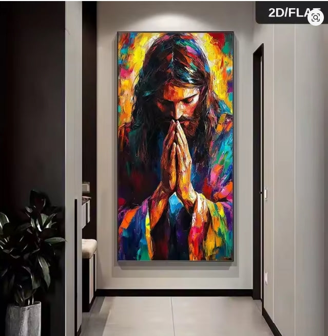 Jesus Prayer Canvas Painting