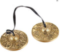 Tibetan Tingsha Cymbals 2pcs, Meditation Sanskrit Brass Chime Bells for Spiritual Healing Mindfulness, Yoga Buddhist